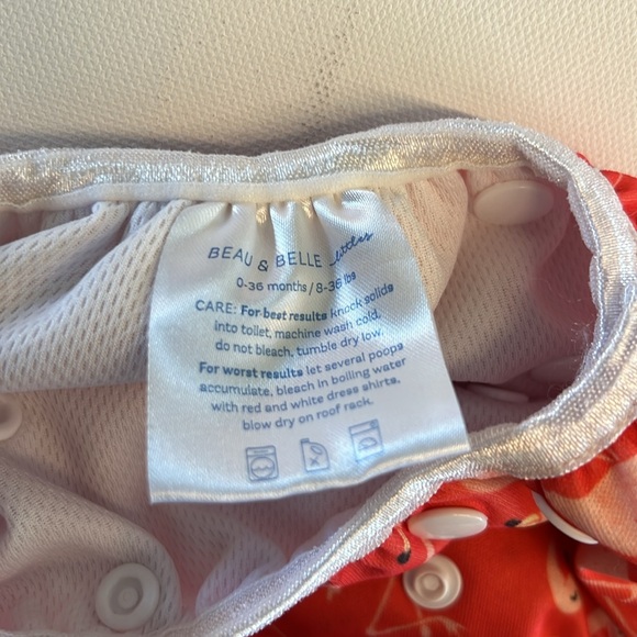 Bundle of Reusable & Adjustable Swim Diaper/Cloth Diaper Cover 0-36 months EUC - Picture 5 of 11
